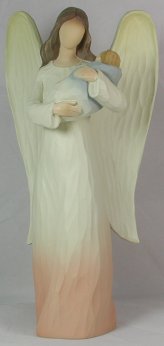 Angel and Blue Baby Statuette 3854A