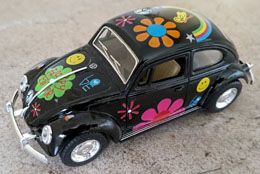 Black VW Pull-back Toy Car