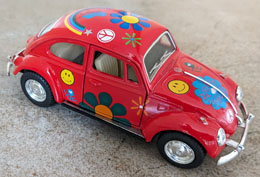 Red VW Pull-back Toy Car