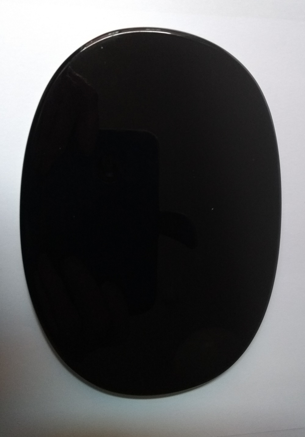 Black Obsidian Scrying Mirror (Magick Mirror) Oval 5.6 Inch by 4 Inch No 192