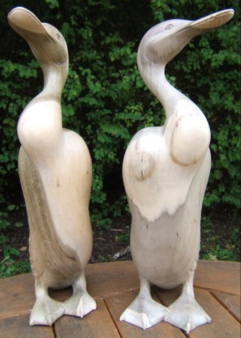 Pair of Carved Wooden Ducks Fair Trade