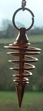 Metal spiral pendulum