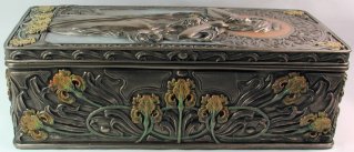 Bronze Art Fairy Box Art Nouveau Sun 57109